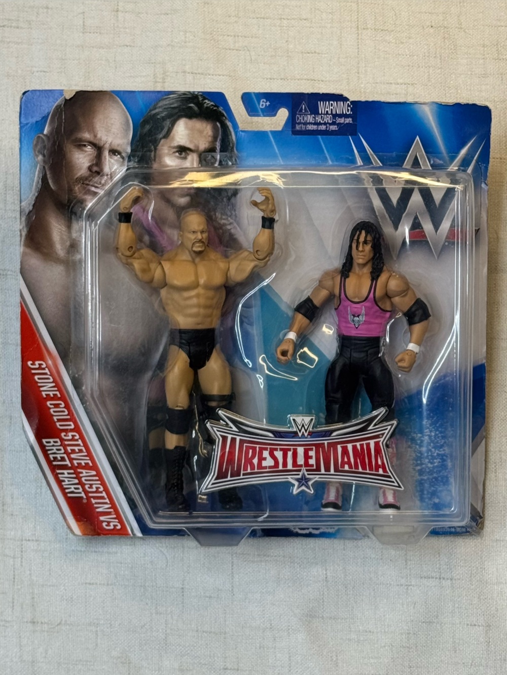 2016 WWE Mattel Basic WrestleMania 32 Stone Cold Steve Austin vs. Bret Hart